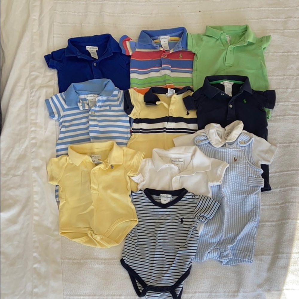 Lot of 3 Month Ralph Lauren Baby Boy Clothes